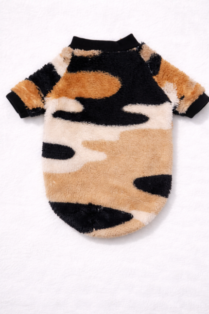 Buzo Corderito Camuflado Marron