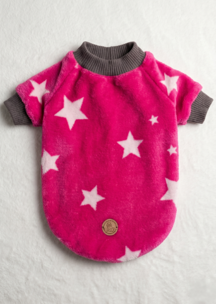Buzo Soft Fucsia Estrellas