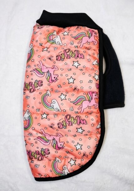 Puffer rosa unicornios